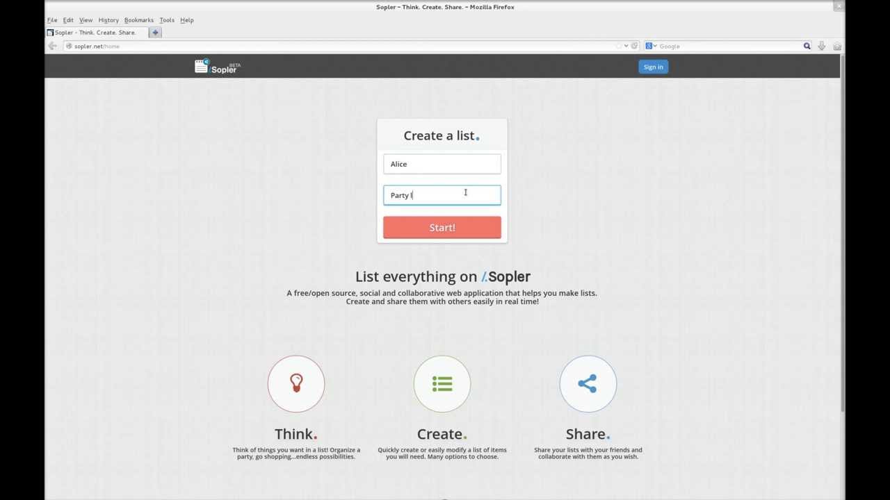 Introducing Sopler: Think. Create. Share.