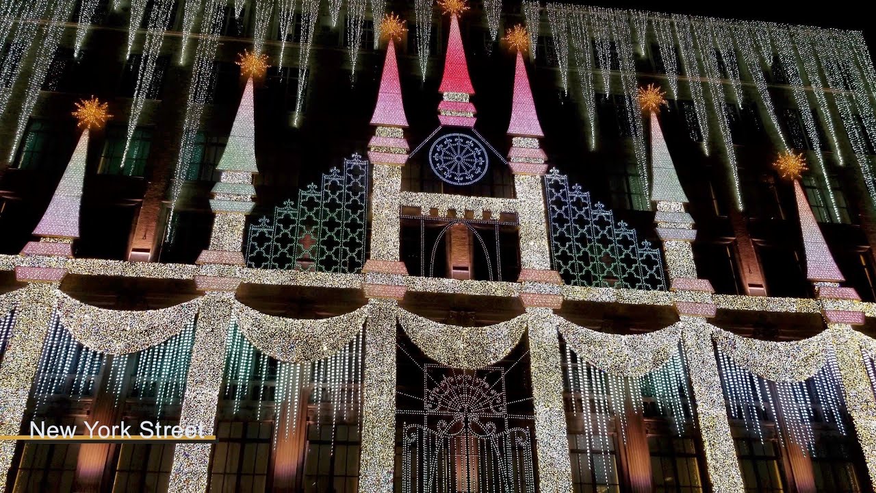 Saks Fifth Avenue Light Show, Holiday Window Unveiling New York City Nov. 23rd 2020