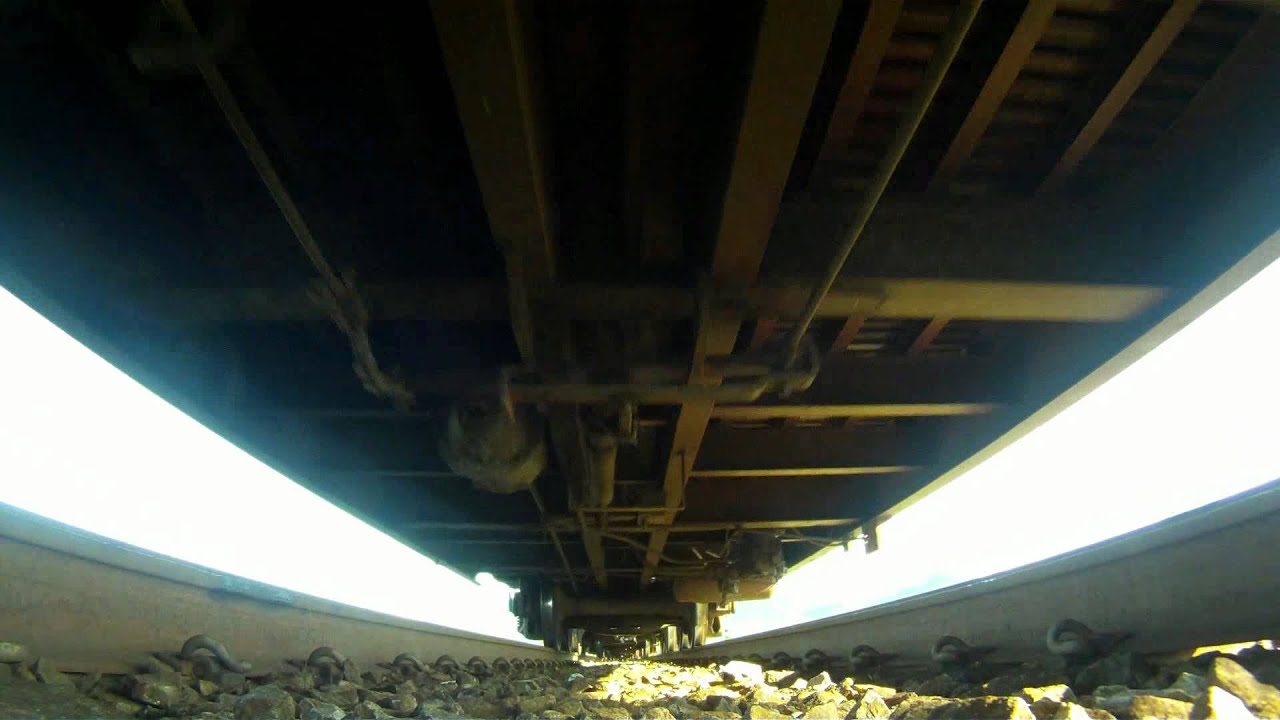 CN Rail Train drives over camera in 1080p Abbotsford BC