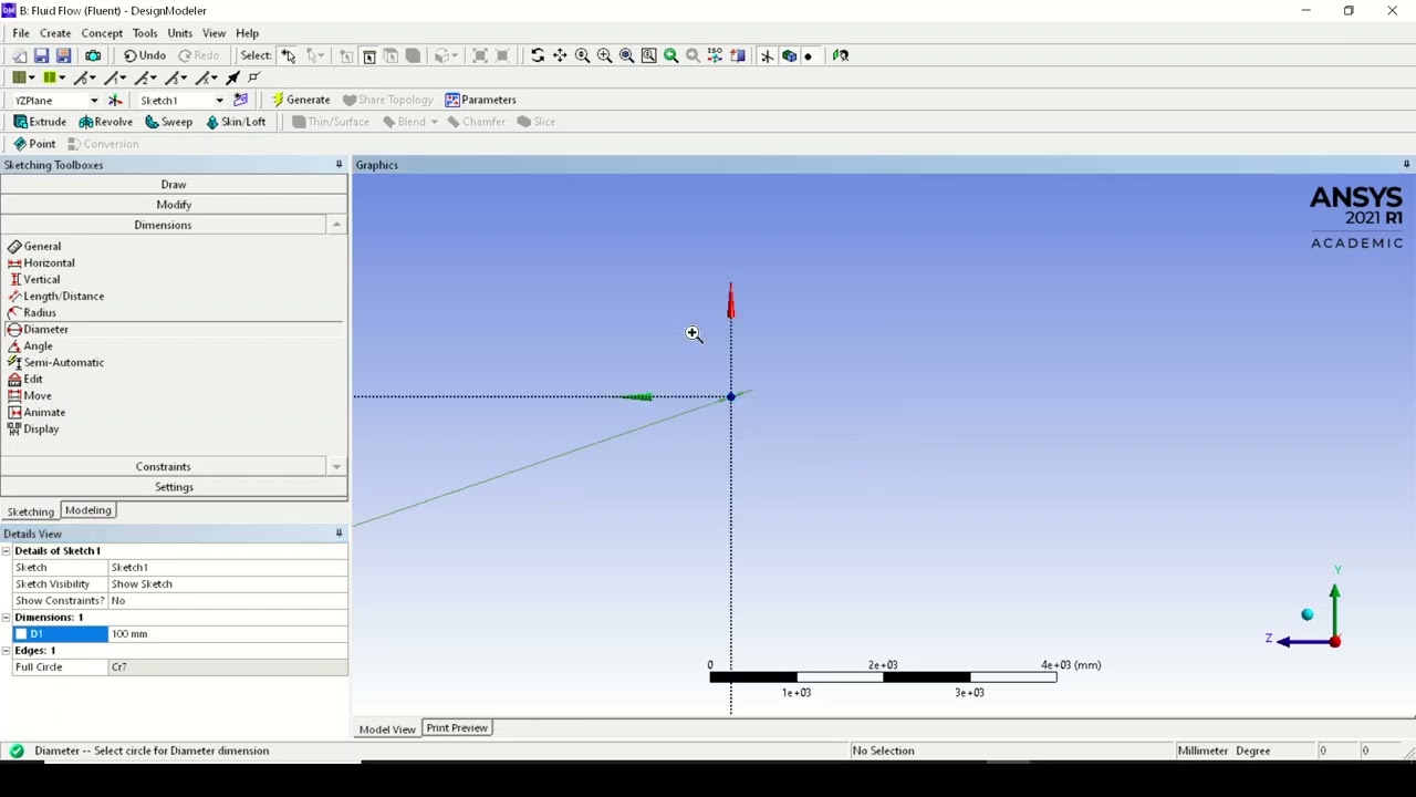 Создание геометрии трубы в ANSYS DesignModeler | Учебное пособие по CFD-моделированию - 2