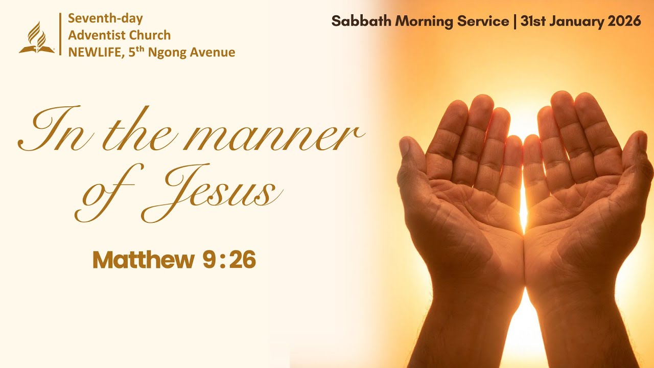 LIVE: Sabbath Morning Worship  |  In  The  Manner of Jesus  |  Pr Elkanah Mose