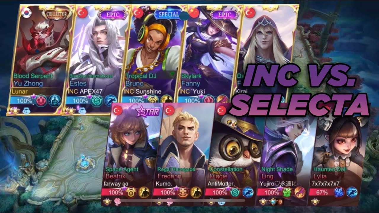 INCENDIO vs SELECTA  - Yu Zhong - Lunar MLBB