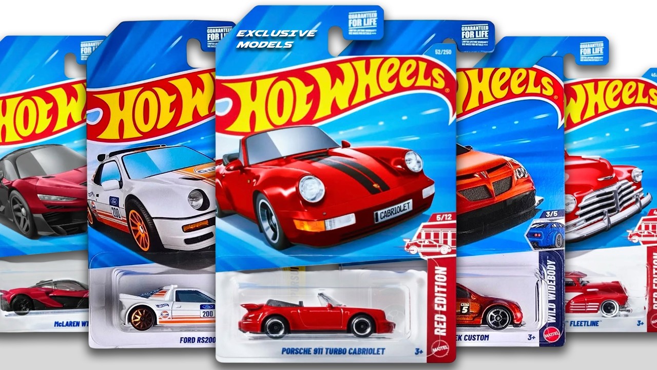 Showcase - Hot Wheels Red Editions, Dollar General Exclusive, Mainlines, VW T3 Van, DBS Superleggera