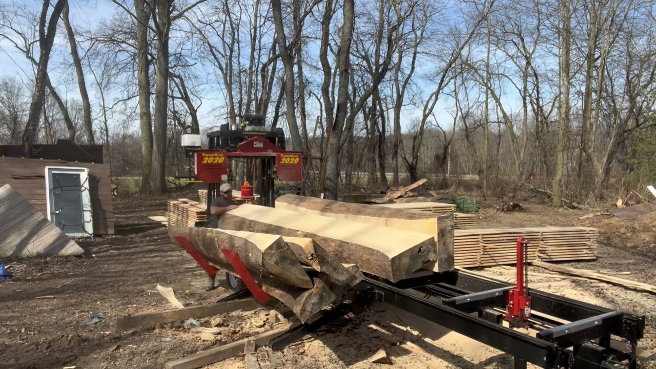 #timberking #2020 #large #custom #logs #portable #sawmill #roughcut #hydrolics #sunshine #pine#wood