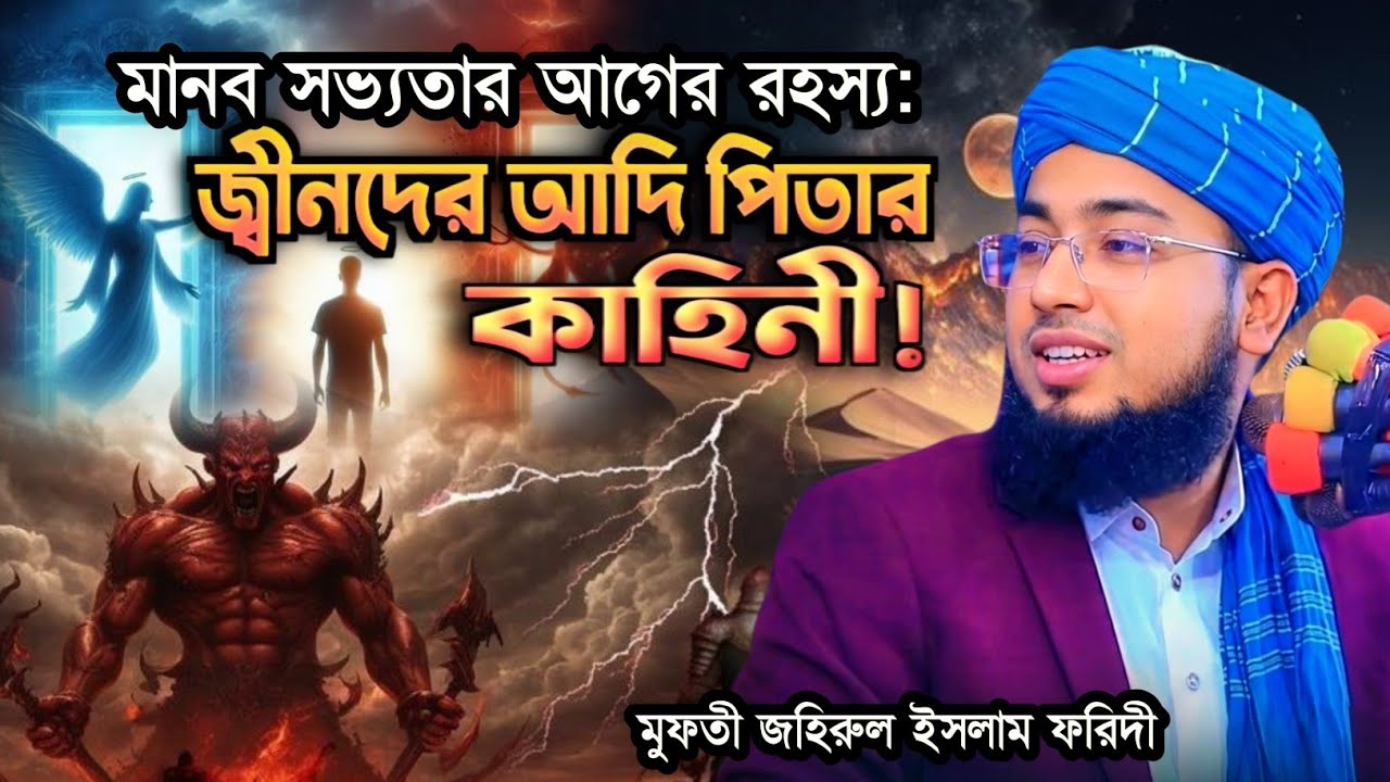 জ্বীনদের আদি পিতার কাহিনী | মুফতী জহিরুল ইসলাম ফরিদী ওয়াজ | mufti jahirul Islam faridi waz 