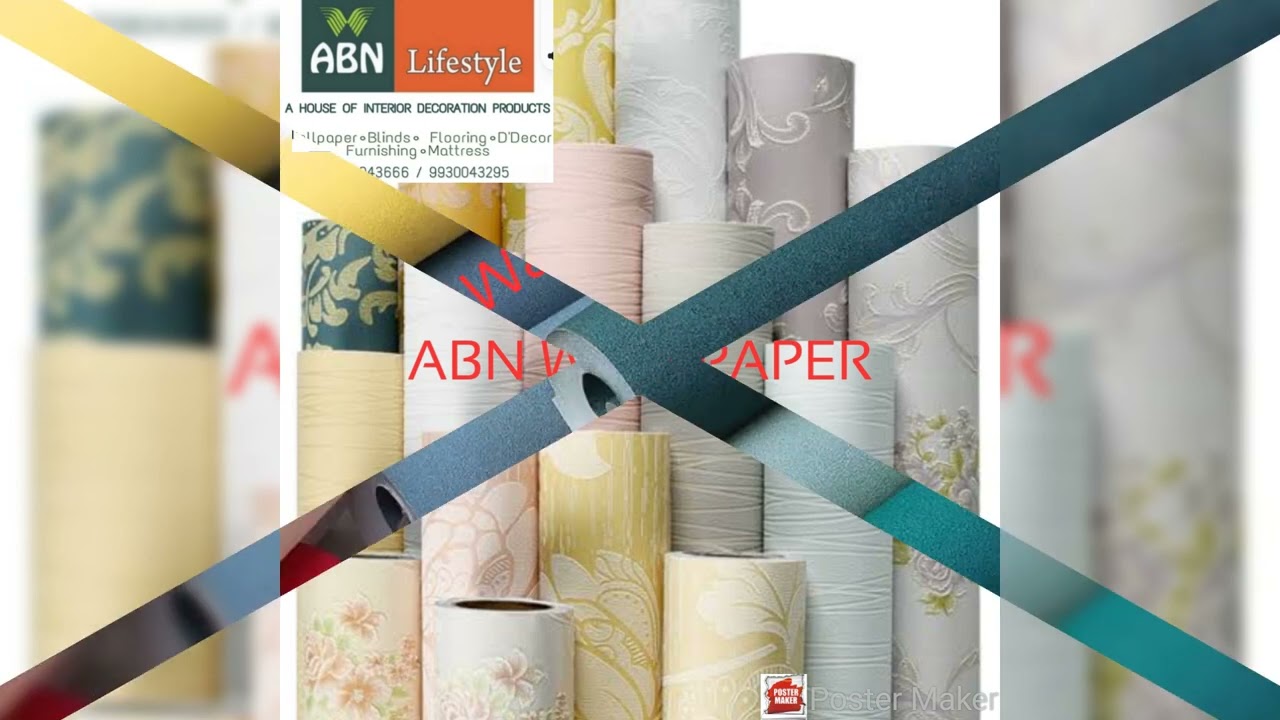 3D Wallpaper Abn lifestyle Thakur Village Kandivali East Mumbai. Brand  Marshall.Asian paint nilaya