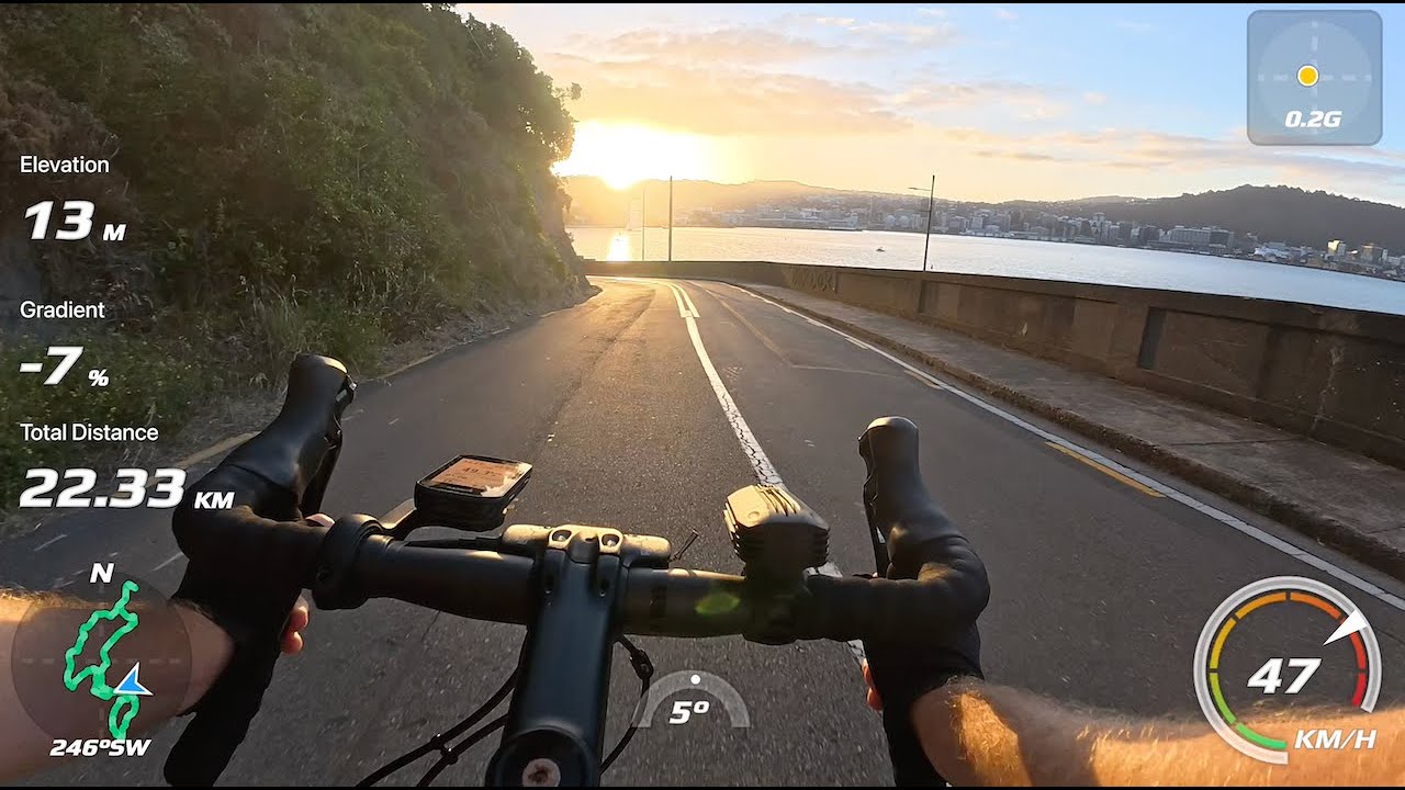 Chasing the sunset at Mount Victoria, Wellington NZ