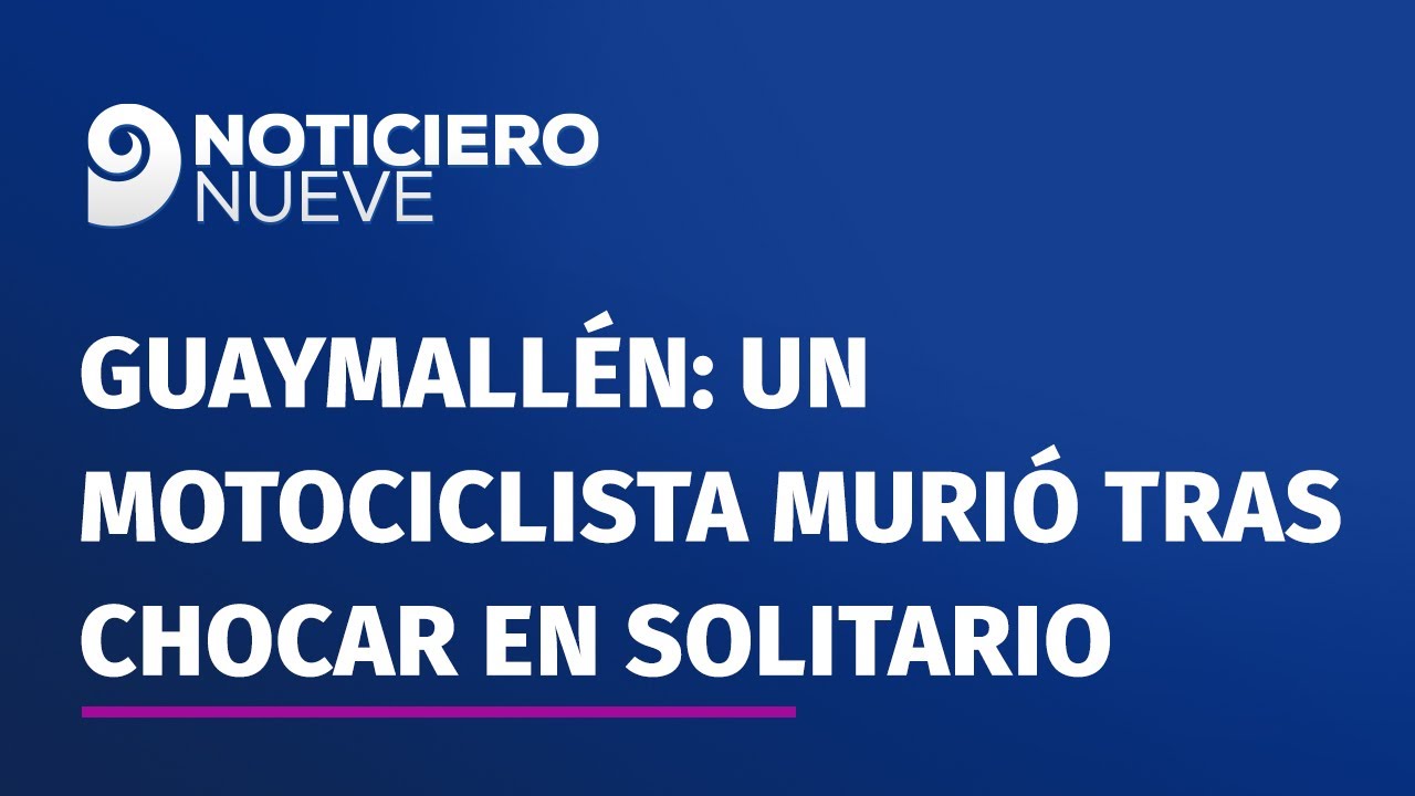 Guaymallén: un motociclista murió tras chocar en solitario