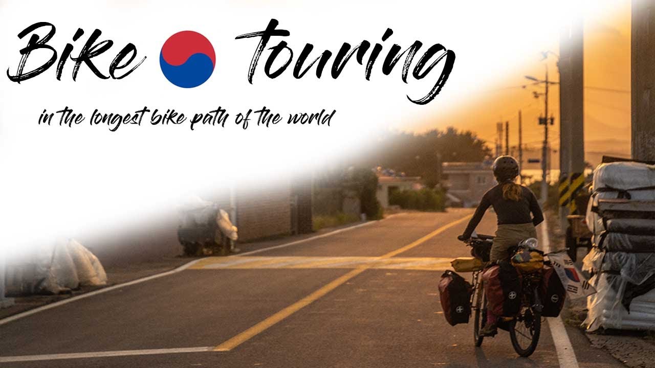 CYCLING IN KOREA in the BEST bicycle path |  cycling around the world