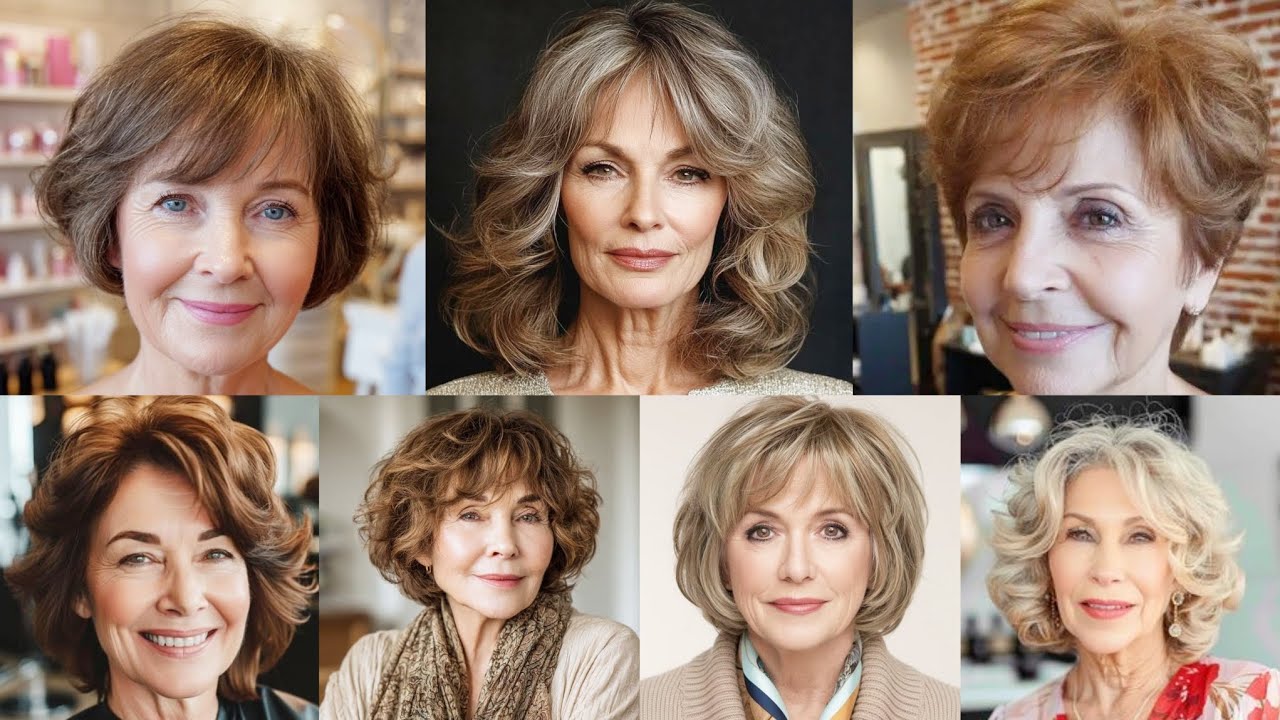 Most Stylish Hairstyles Ideas for women over 60 | Elegant, Short & Easy Looks ✂️✨