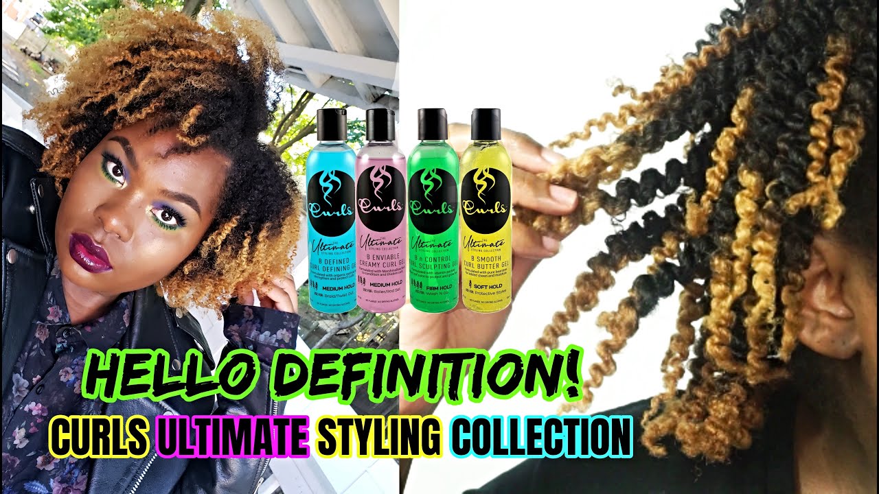 *NEW!! CURLS ULTIMATE STYLING COLLECTION ON TYPE 4C HAIR - B DEFINED CURL DEFINING GEL | Bubs Bee