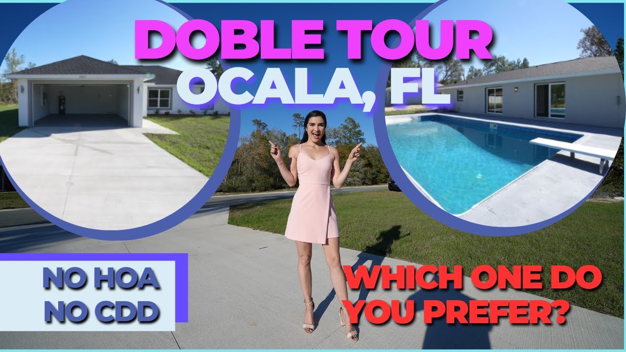 Beatiful house WITH PRIVATE POOL 💧 and another second option WITH A .5 ACRES 🚗 In Ocala, FL 📢