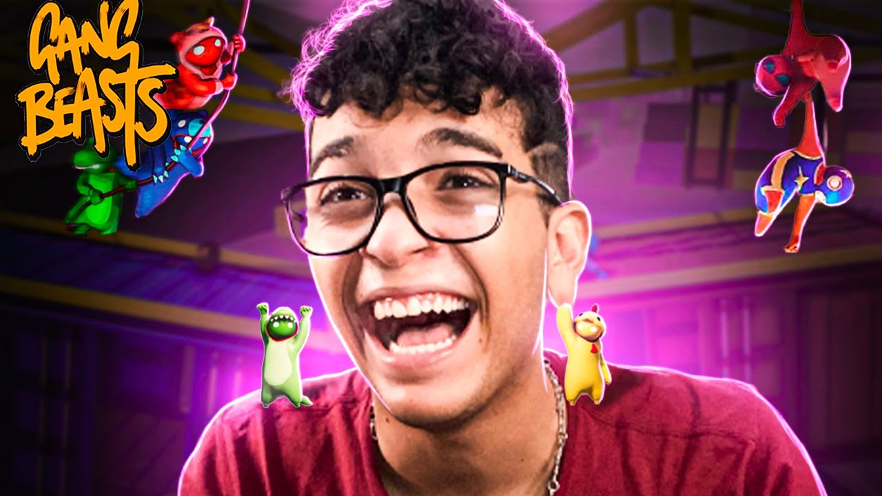 O DIA QUE EU DESMAIEI DE RIR JOGANDO GANG BEASTS!!!