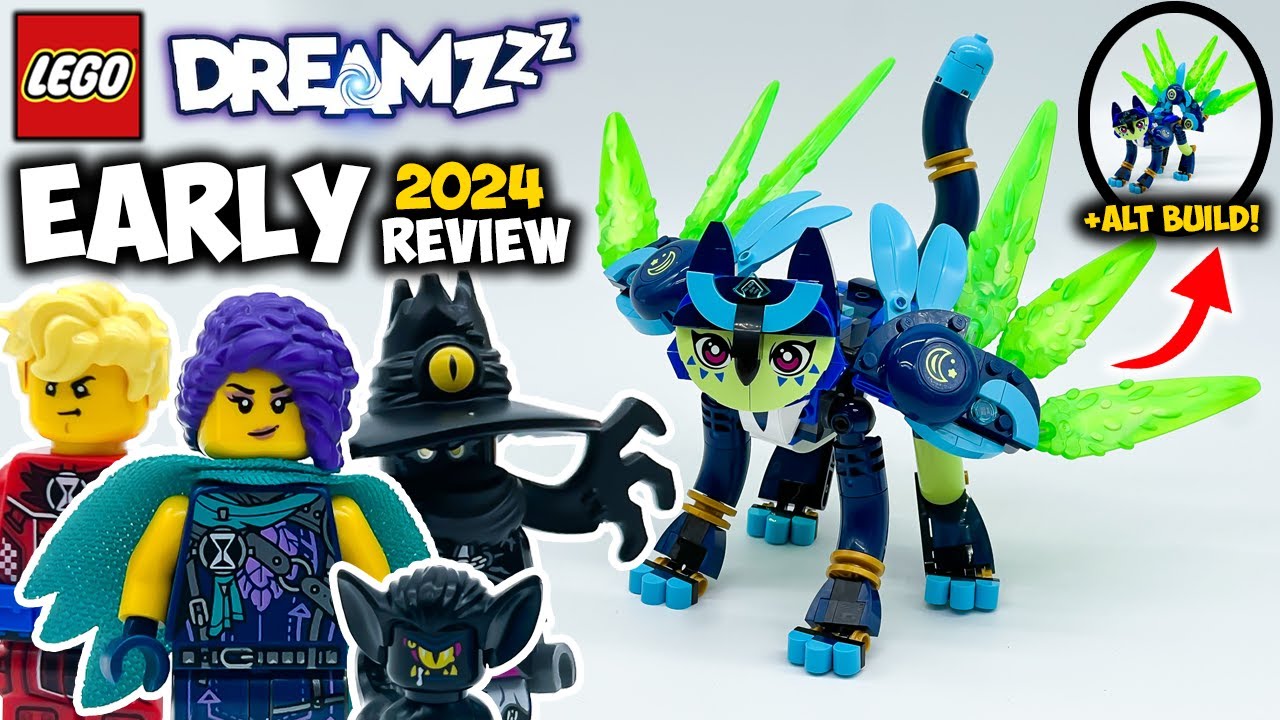 Обзор Зои и Зиана, кошки-совы, начало 2024 года (обе сборки!), набор LEGO Dreamzzz 71476
