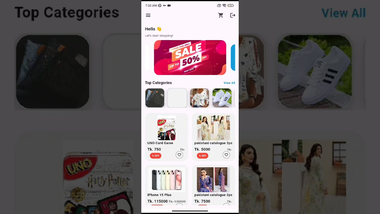 Flutter Firebase Ecommerce App