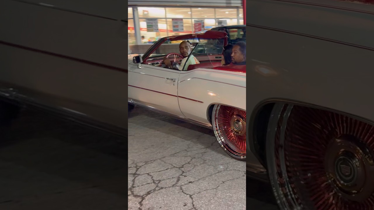Pearl White Cadillac Vert on Rosegold 26&rsquo;s WireWheels