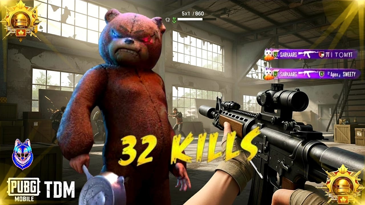 32 KILLS IN TDM AKM UZI ONE MEN ARMY.