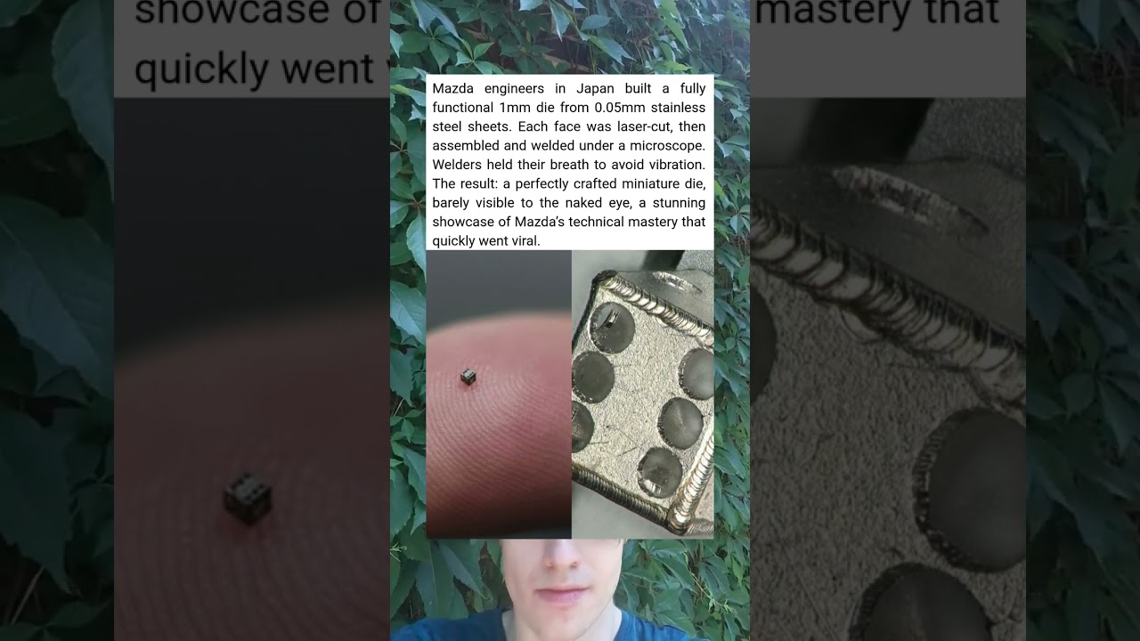 Mazda Created a Fully Functional 1mm Steel Dice