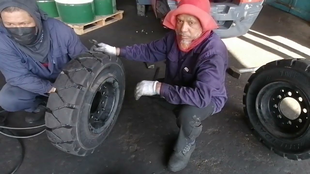 replace 7.00-12 solid tire toyota forklift 4.5 tons
