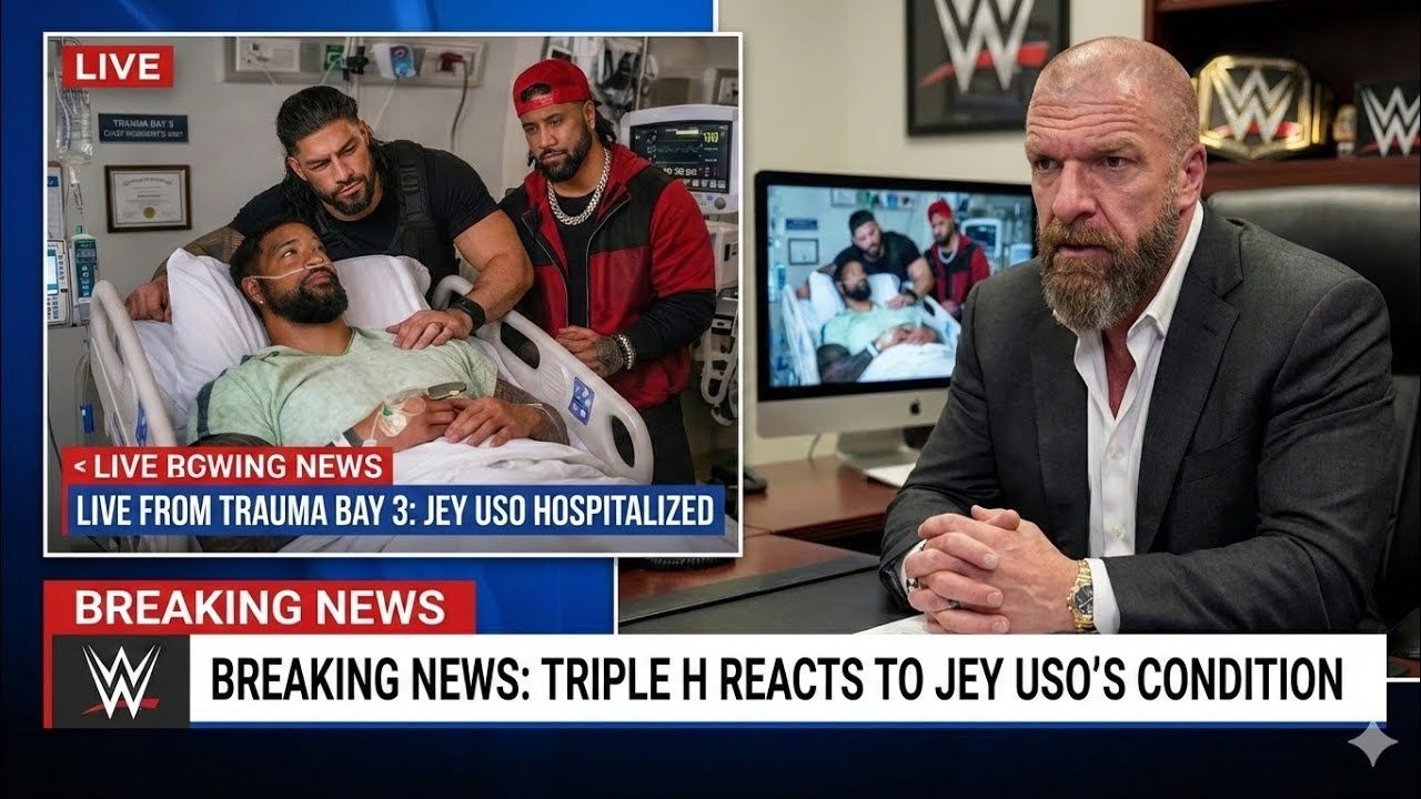 TRIPLE H BREAKS SILENCE: The Game Responds to Jey Uso’s Brutal Hospitalization!