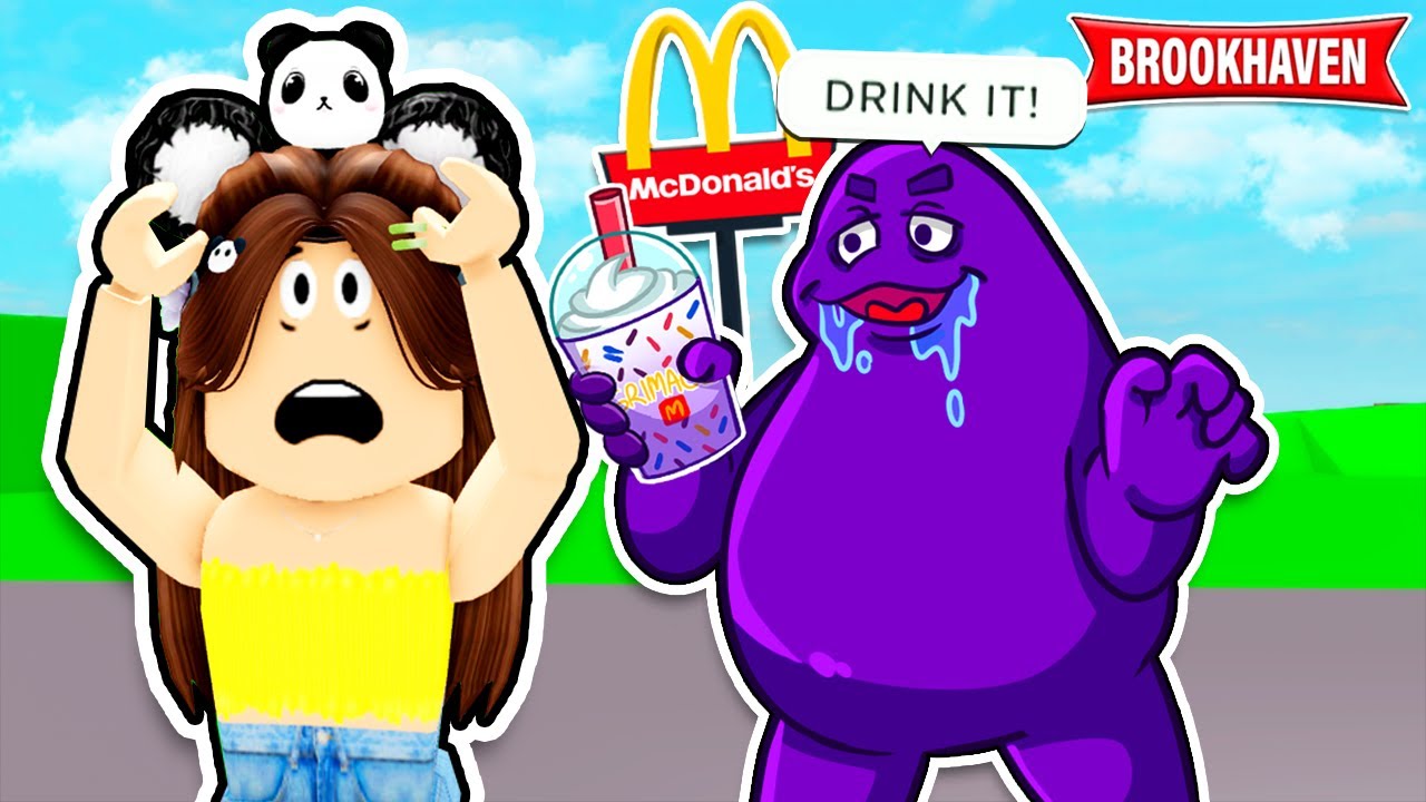 I DRANK The GRIMACE SHAKE in Brookhaven!