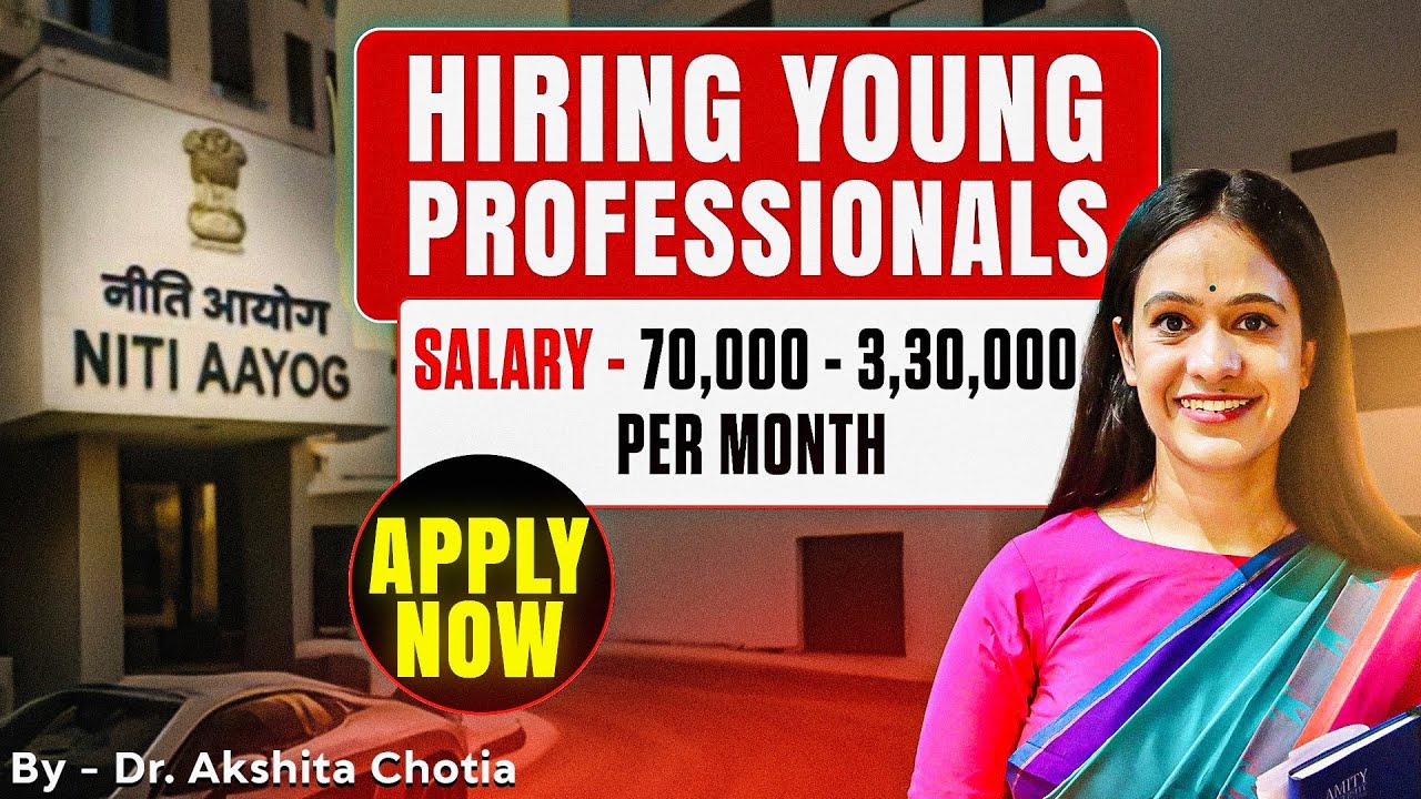 NITI AAYOG RECRUITMENT 2025🔥| VIKSIT BHARAT 🇮🇳 | YOUNG PROFRESSIONALS HIRING | SALARY - 3,30,300/- 