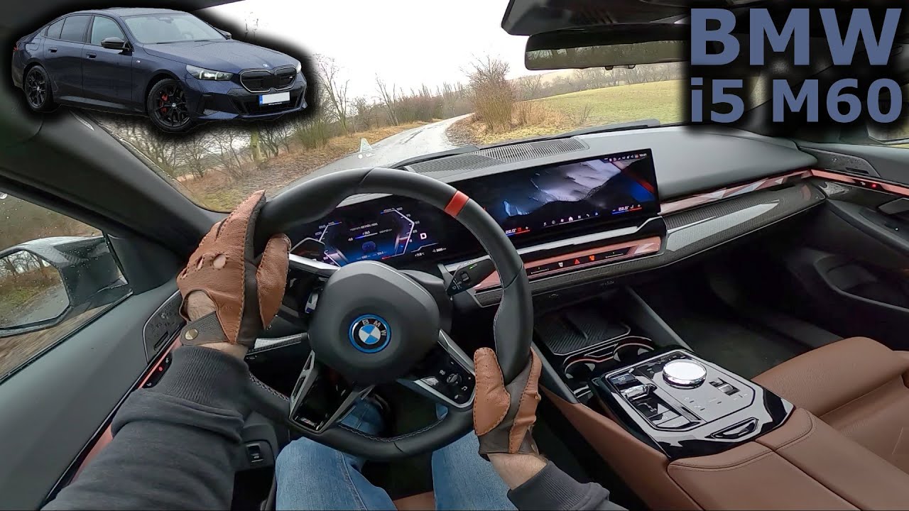 2024 BMW i5 M60 xDrive (G60) | POV test drive in rain