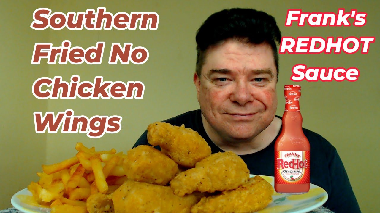 ASMR - Eating Southern Fried No Chicken Wings With Frank's Hot Sauce (Addressing THAT Video!)