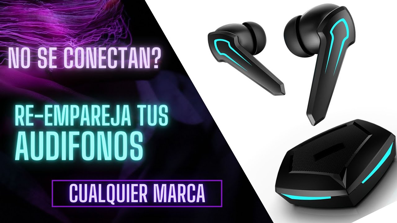 🔔Cómo SINCRONIZAR audífonos bluetooth rápidamente | Empareja audífonos inalámbricos CUALQUIER MARCA