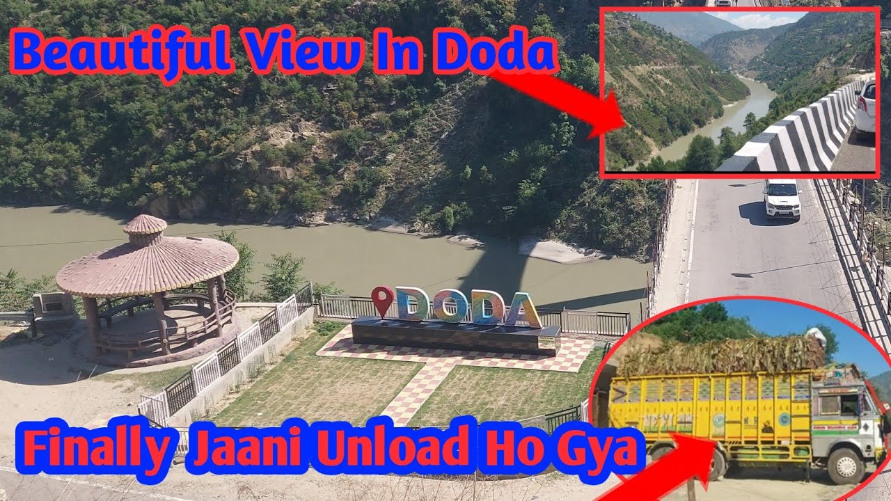 Beautiful  View in Doda//Finally Jaani Unload Ho Gya @IndianTruckingVlog