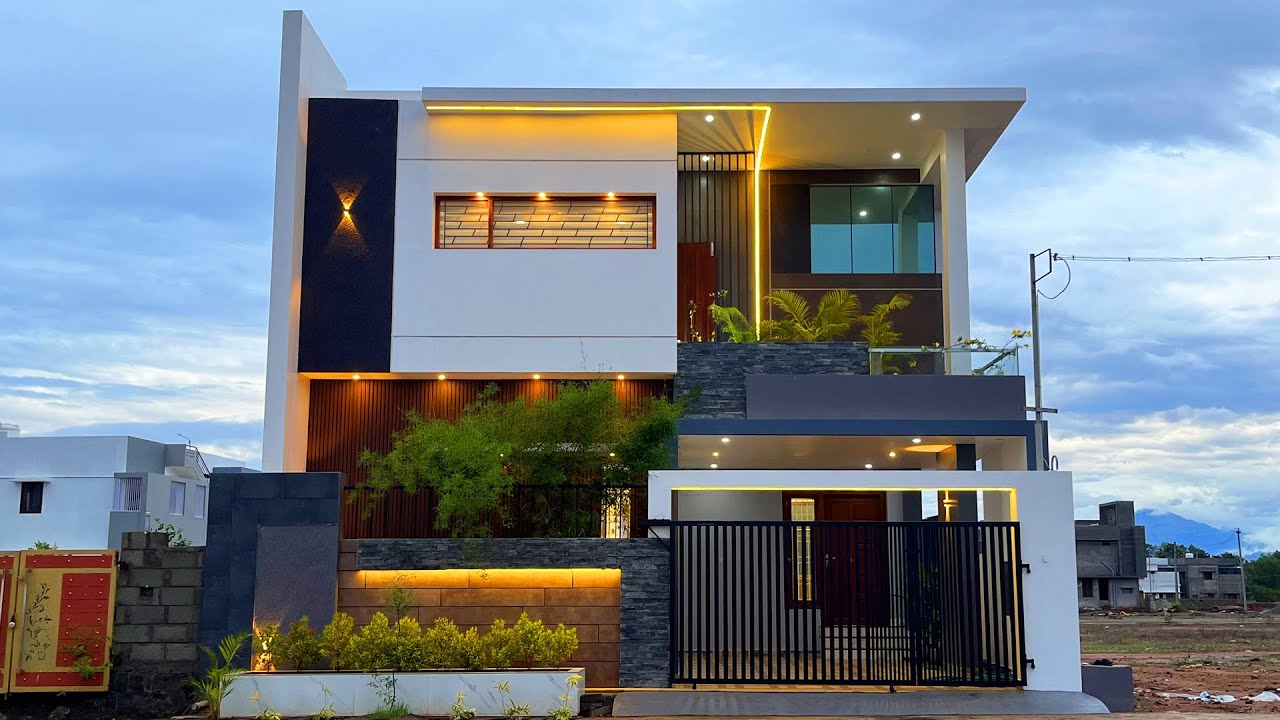வீடு கட்டினா இப்படி கட்டுங்க😍🏡| அசத்தலான Architect Design 3BHK Duplex House with Stunning Interior