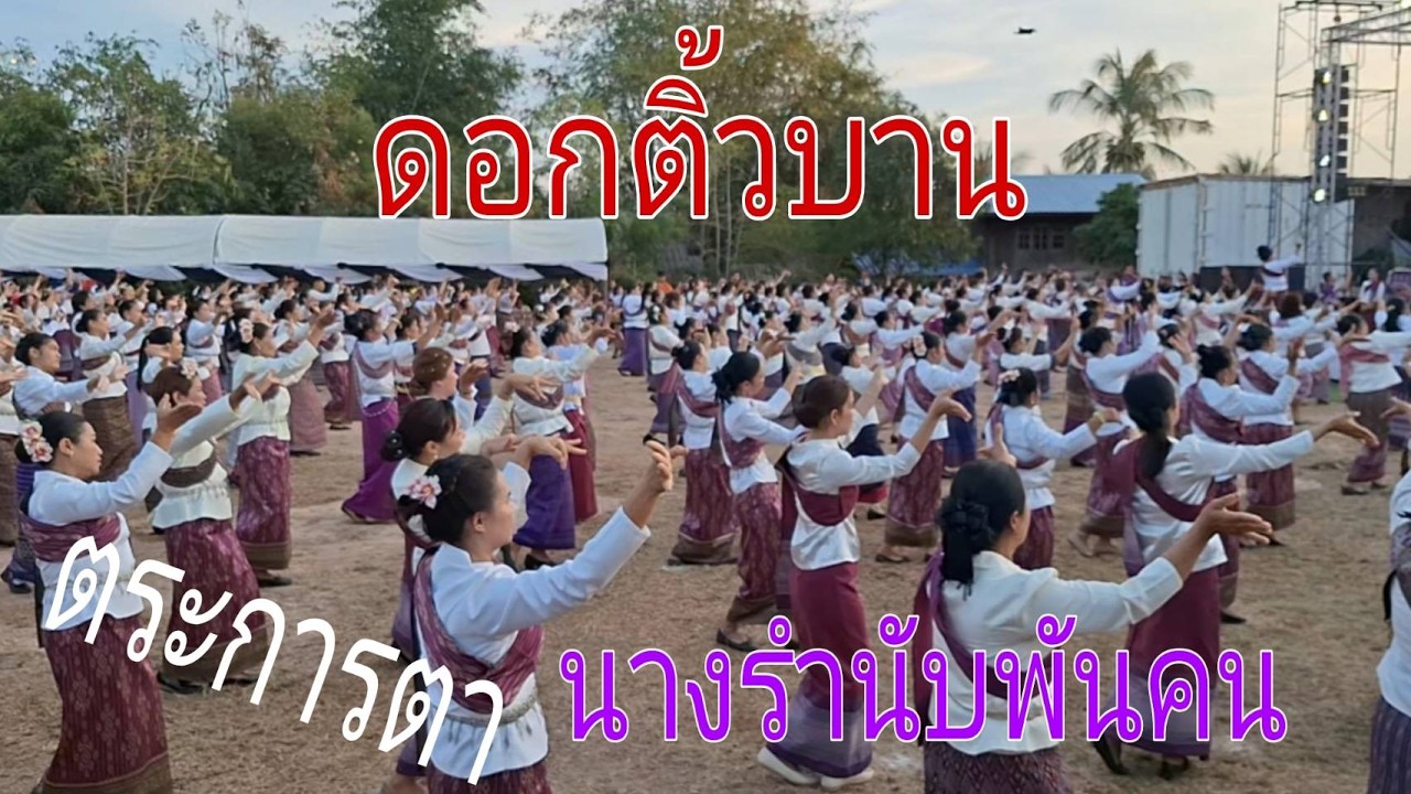 รำสวยๆ..ดอกติ้วบาน