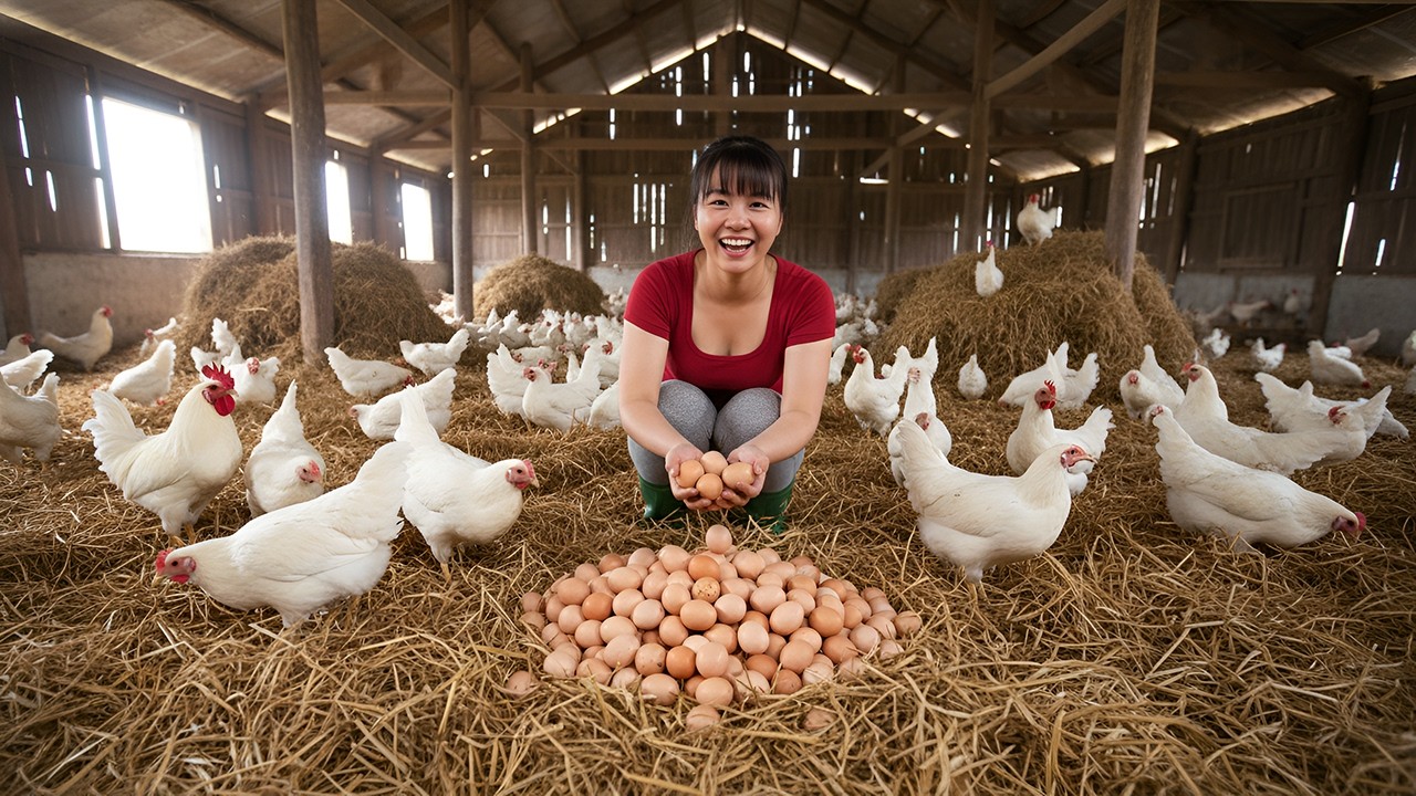 [TIMELAPSE] Harvest Lots of Eggs & Chickens | Chicken Farm to Countryside Market