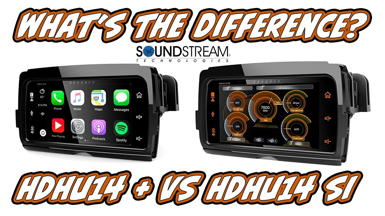 Soundstream Reserve HDHU14+ против HDHU14si — радио в стиле Harley Davidson GTS — различия в функ...