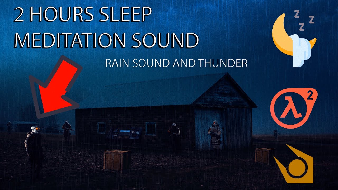 2 HOURS SLEEP! City 17 Ambient Sound WITH RAIN #HL2