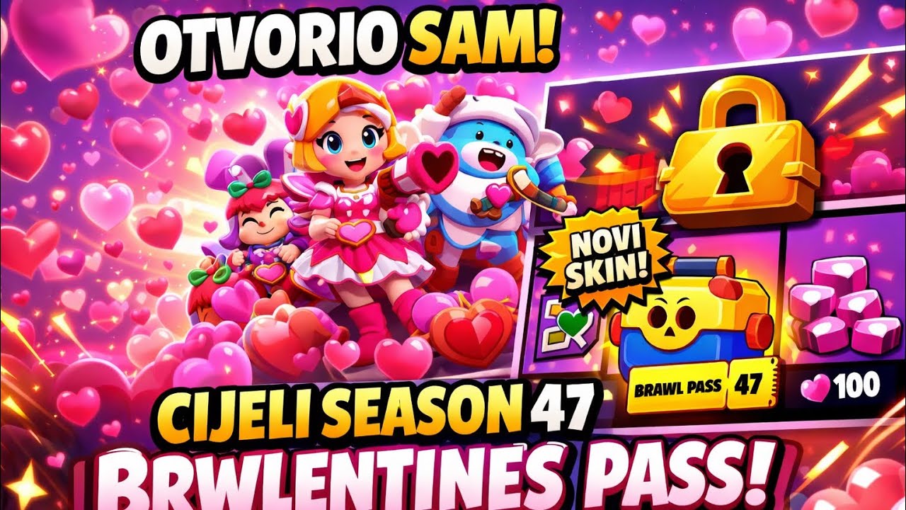 OTVORIO SAM CIJELI SEASON 47! 😍 | BRWLENTINES PASS + NOVI SKINOVI 💘