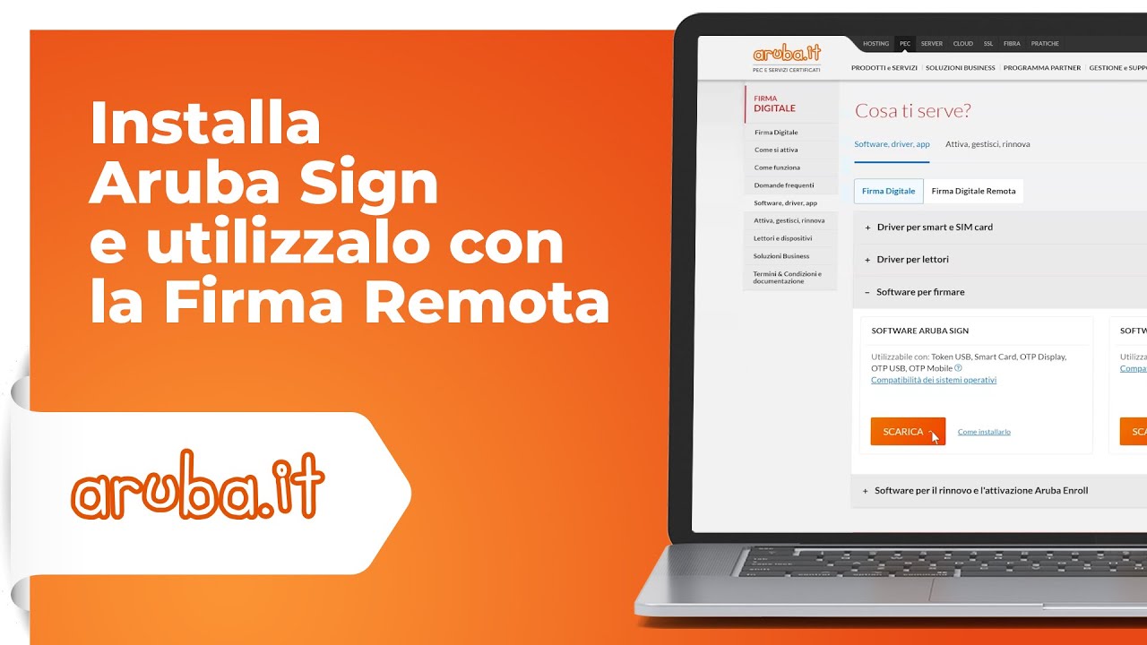 Installa Aruba Sign e utilizzalo con la Firma Remota