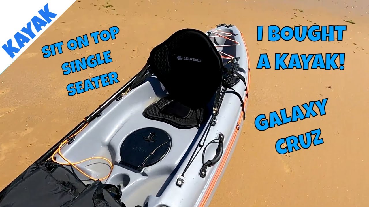 Galaxy Cruz Fishing Kayak Review - Single Seater Sit On Top - How To Kayak - Rail Blaza Mount