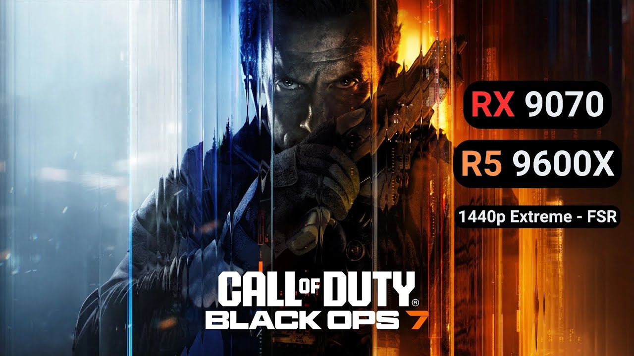 Call of Duty: Black Ops 7 Beta - RX 9070 + Ryzen 5 9600X - 1440p FSR - Extreme Settings Benchmark