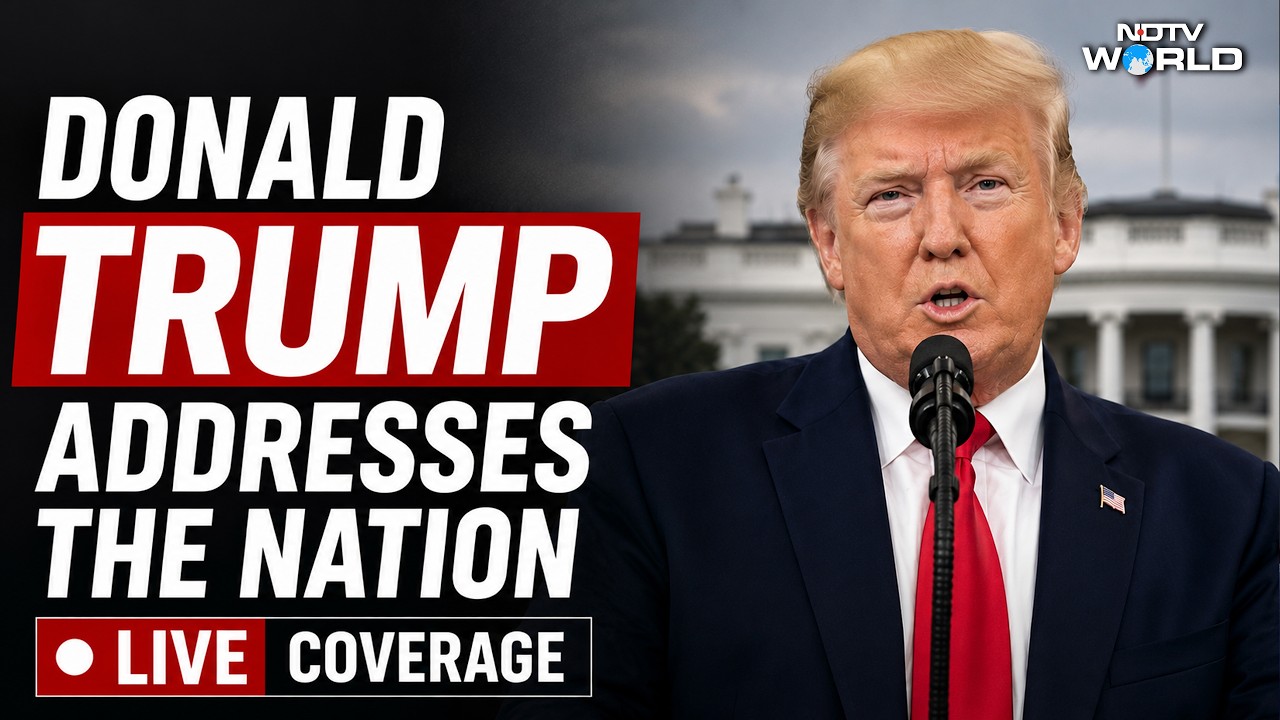 Donald Trump Speech LIVE | Trump Addresses Nation | US President Trump | White House | US Election