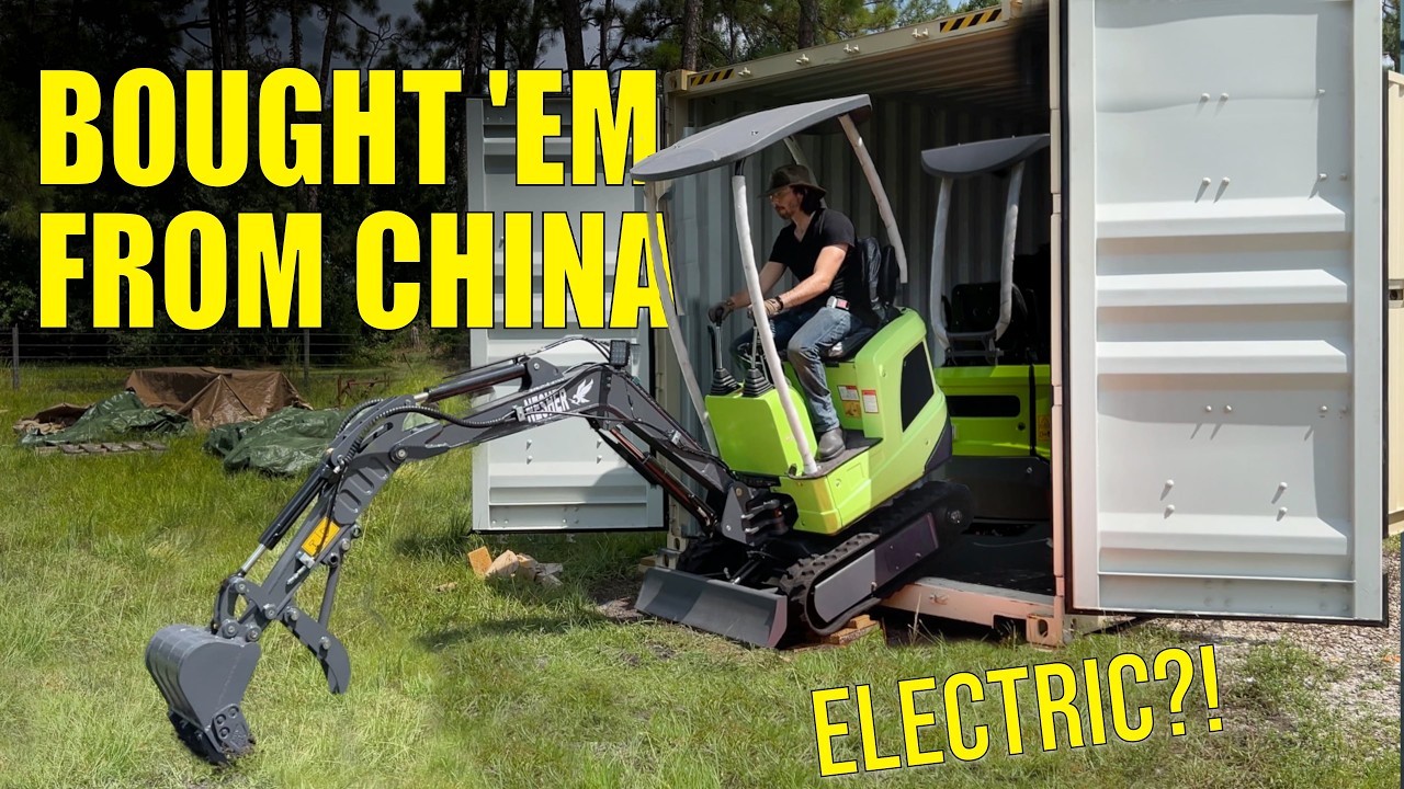 I Bought a Container Full of Chinese Electric Excavators