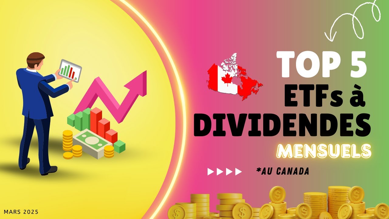 Top 5 des meilleurs #ETFs Canadiens à Dividendes Mensuels 💵 #FNB