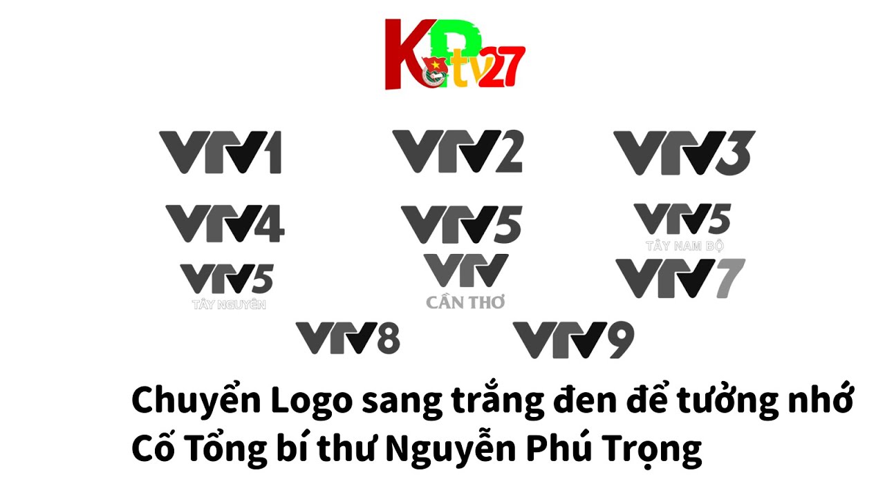 (TỔNG HỢP) Các kênh VTV chuyển sang logo trắng đen 0 giờ 25/7/2024