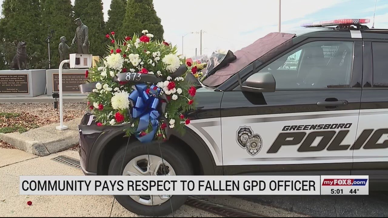 Community pays respect to fallen Greensboro officer