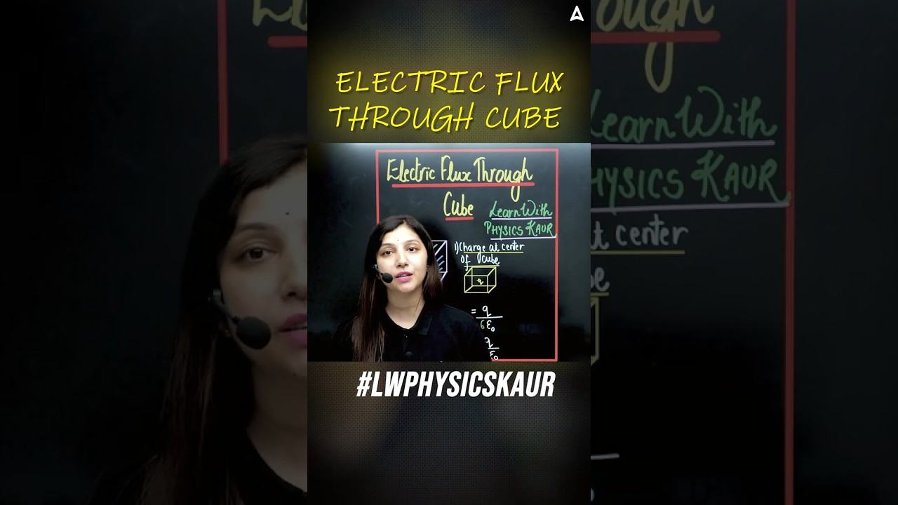 Trick to Find Electric Flux Through a Cube! Part - 1 #LWPhysicsKaur