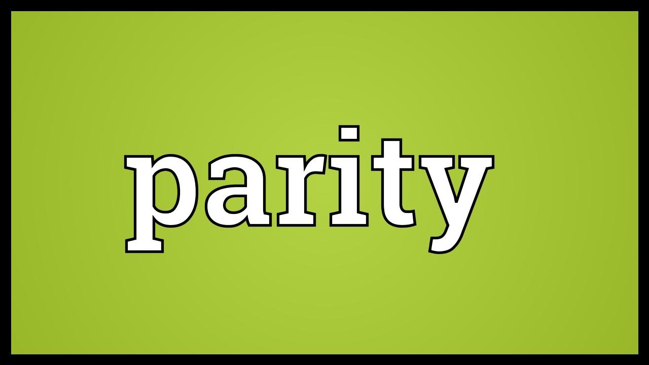 Parity Meaning
