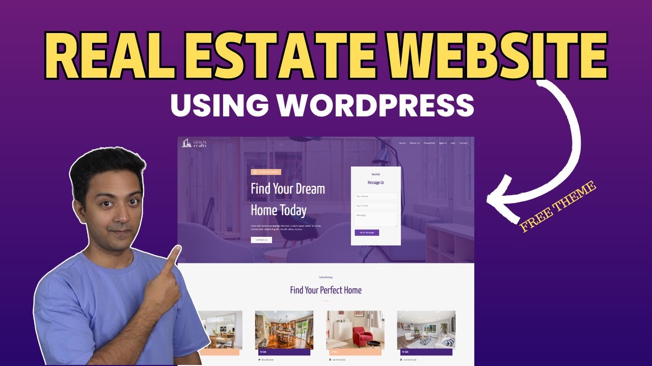 Make a WordPress Website for Real Estate 2026 - FREE theme & plugins