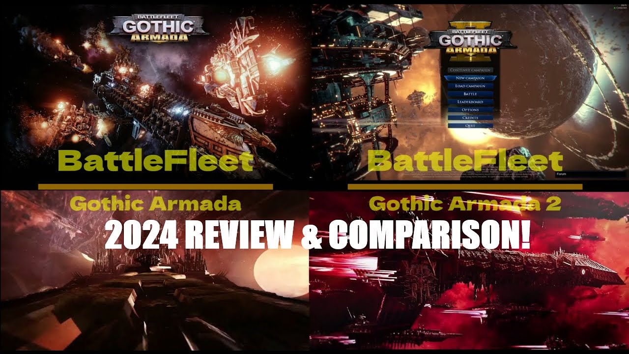 Battlefleet Gothic Armada And Gothic Armada 2 Comparison & Review In 2024!