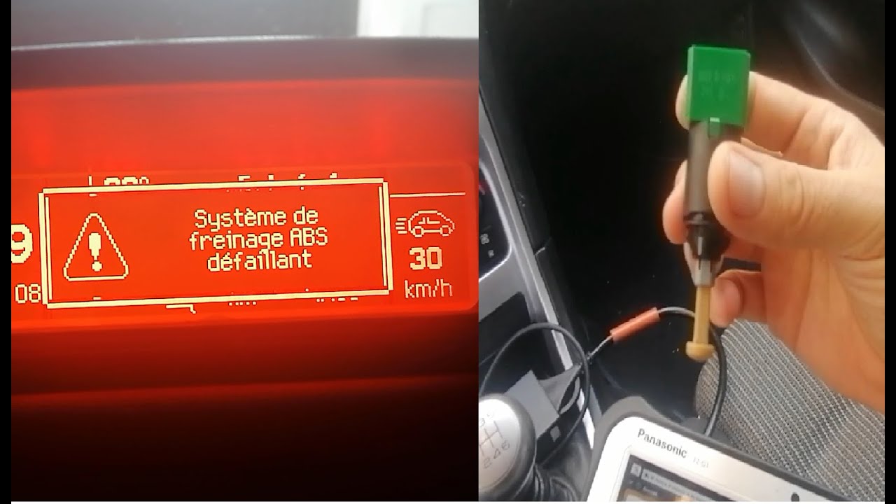 Défaut ESP / ABS et régulateur de vitesse Peugeot / Citroën / DS