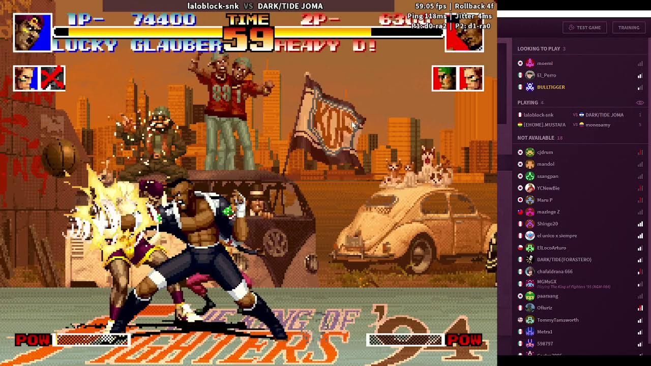 FIGHTCADE2  RETAS A 4 BOTONES COMO EN ARCADE